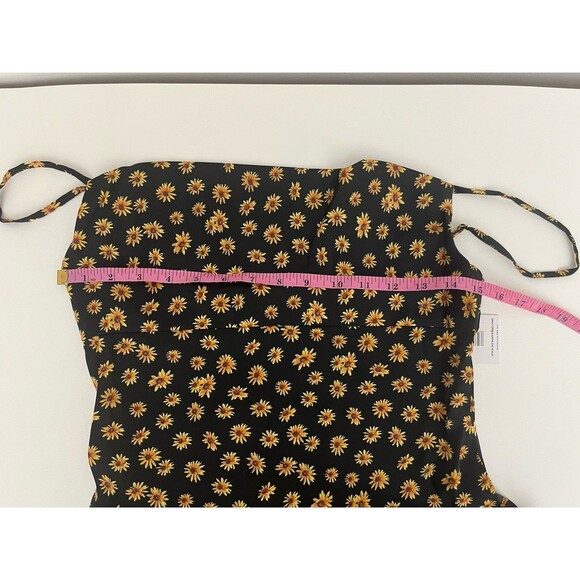 We Wore What Women Spaghetti Strap Cowl Neck Ditsy Dasies Midi Floral Dress 6 - Picture 9 of 15